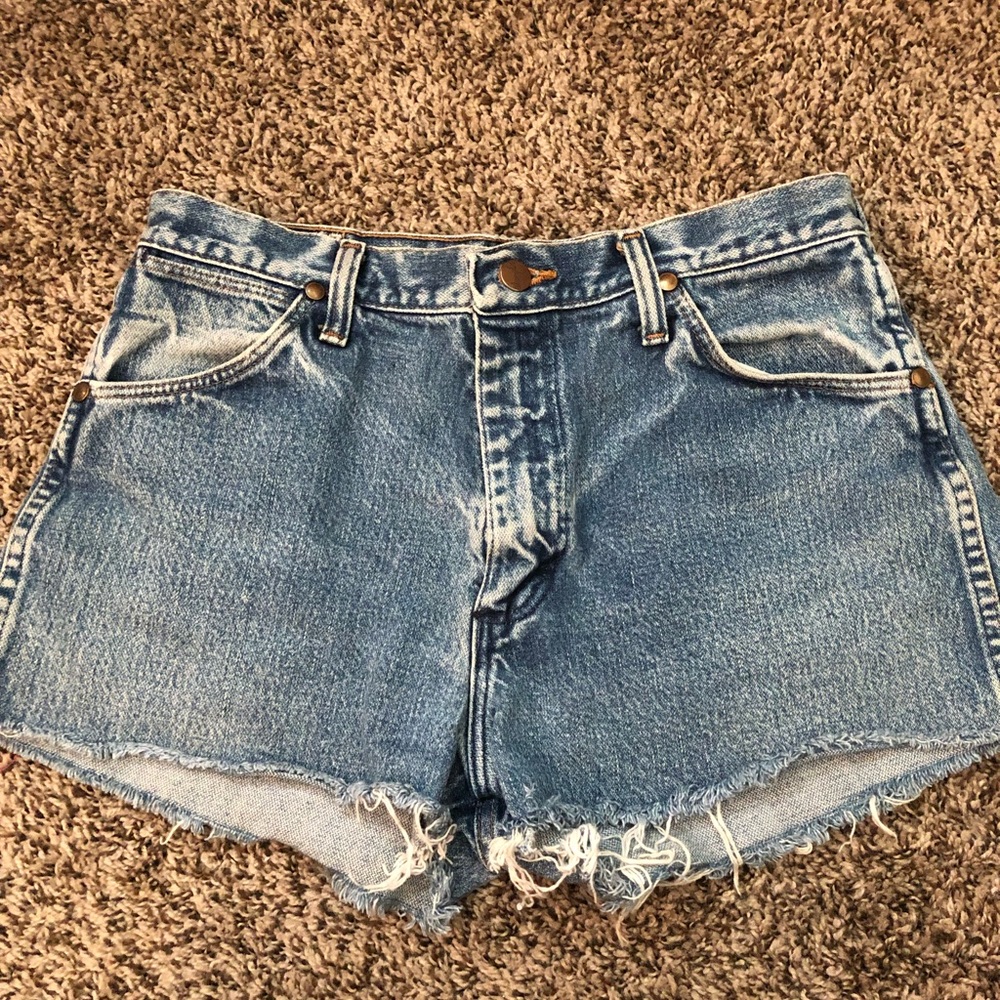 Womans Thrifted Wrangler Shorts